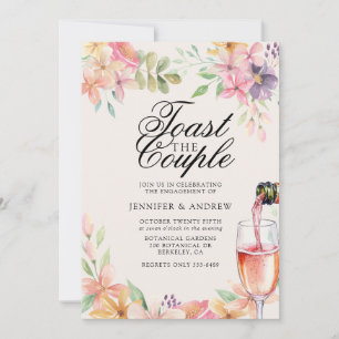 Floral Engagement Party Invitation