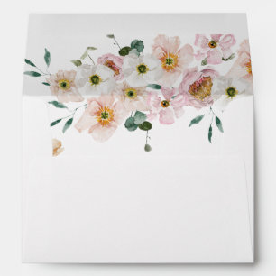 Floral Envelope Liner Prosecco and Flowers