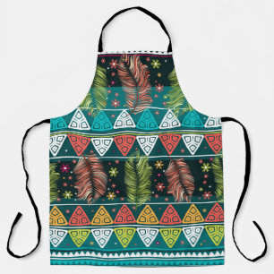 Floral Ethnic Doodle: Gentle Vintage. Apron