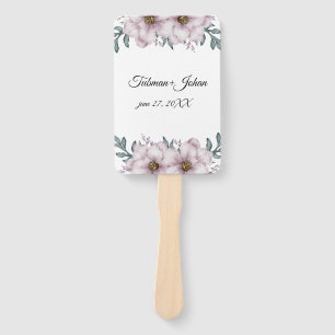 Floral Eucalyptus Wedding Hand Fan