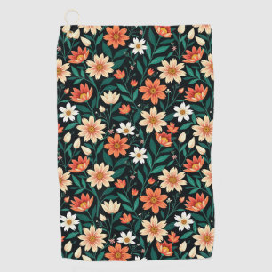 Floral Exotic Flowers Pattern-24190 Golf Towel