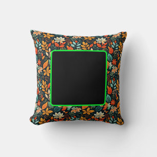 Floral Exotic Flowers Pattern Cushion