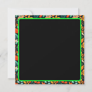 Floral Exotic Flowers Pattern Invitation