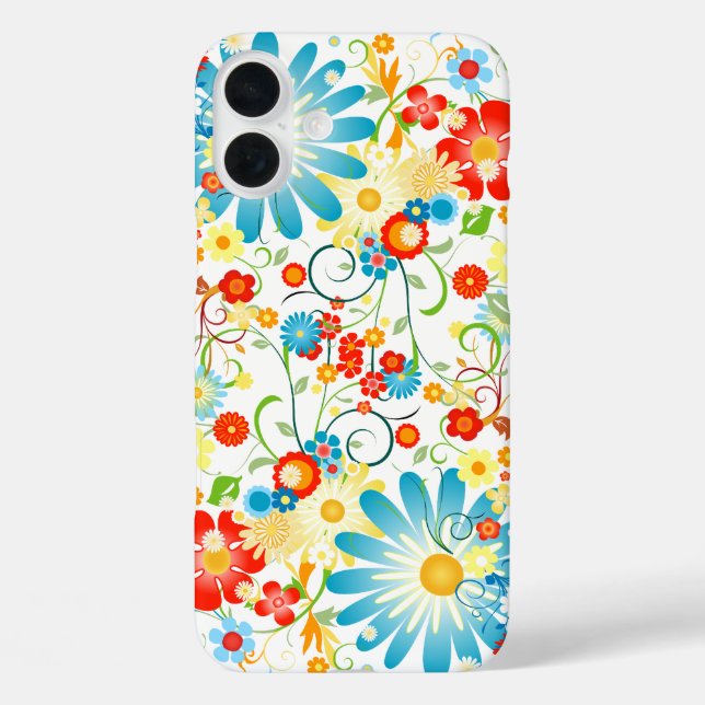 Floral Explosion of Colour Case-Mate iPhone Case (Back)