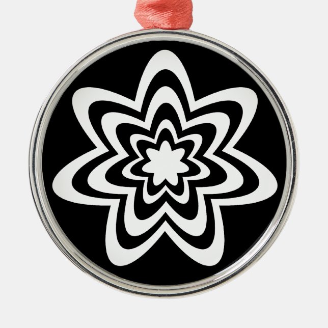 Floral Explosion Premium Round Ornament (Front)