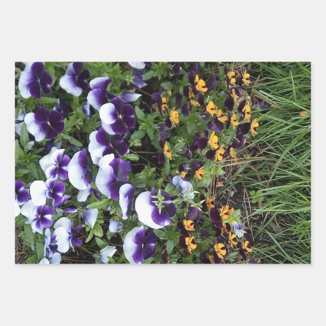 Floral Explosion Wrapping Paper Sheet (Front)