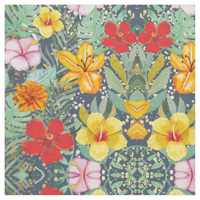 FLORAL  FABRIC (Close Up)
