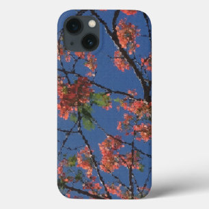 Floral Fabric, Blue iPhone 13 Case