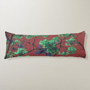 Floral Fabric, Red Body Cushion