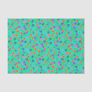 Floral Fabric Seamless Pattern coloured Tissue Paper