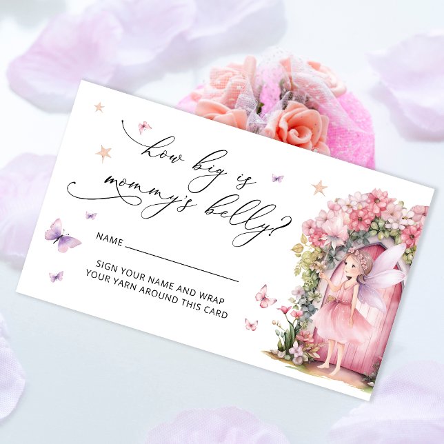 Floral Fairy Princess Garden How Big Mummy's Belly Enclosure Card (Creator Uploaded)