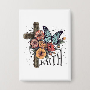 Floral Faith Cross
