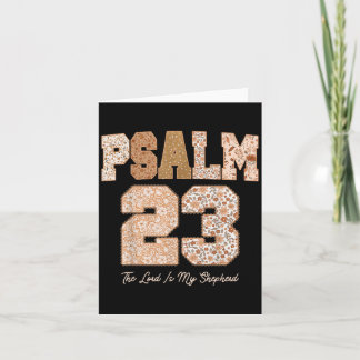 Floral Fall Autumn Psalm 23 The Lord Is My Shepher Card
