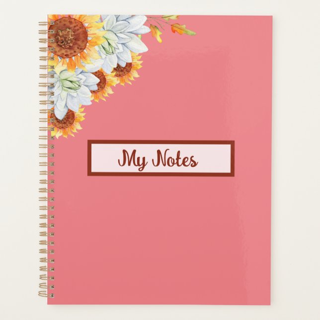 Floral Fall Inspire School  Planner (Front)