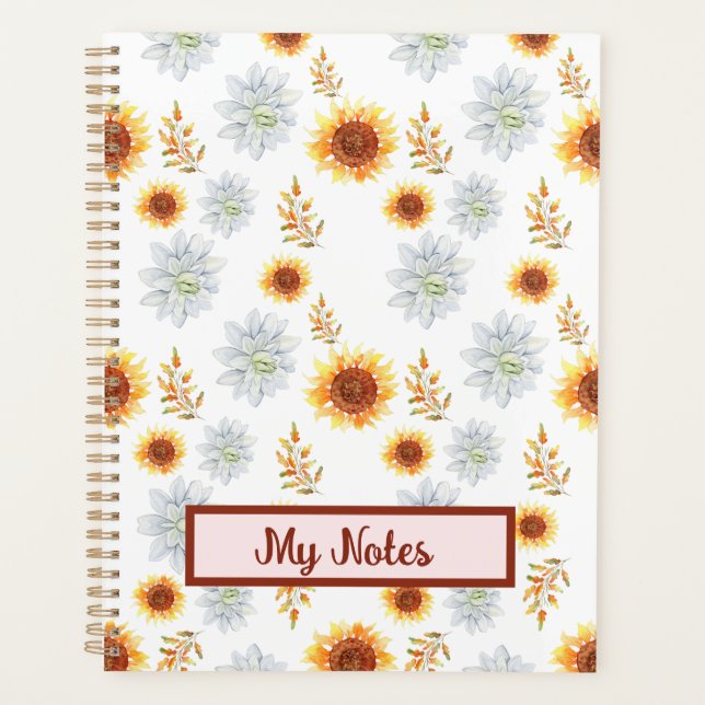 Floral Fall Inspire School  Planner (Front)
