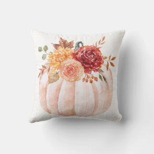 Floral Fall Throw Pillow
