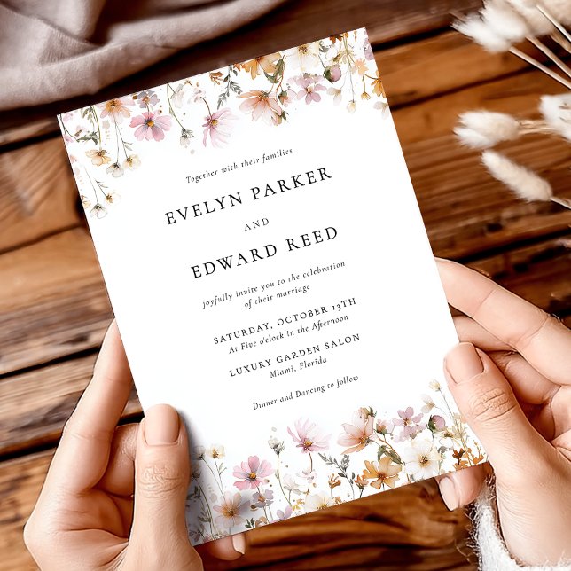 Floral Fall Wedding  Invitation (Creator Uploaded)