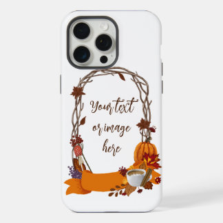 Floral Fall Wreath Autumn Flowers Foliage iPhone 15 Pro Max Case