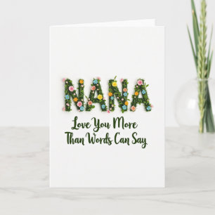 Floral Family Name Love Card