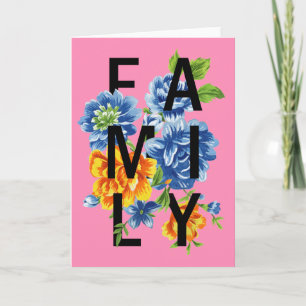 Floral Family Quote Card