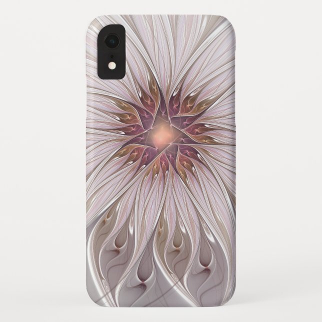 Floral Fantasy, Abstract Modern Pastel Flower Case-Mate iPhone Case (Back)