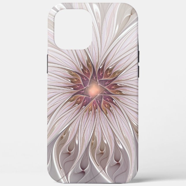 Floral Fantasy, Abstract Modern Pastel Flower Case-Mate iPhone Case (Back)
