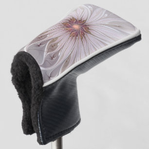 Floral Fantasy, Abstract Modern Pastel Flower Golf Head Cover