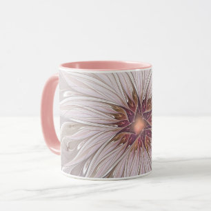 Floral Fantasy, Abstract Modern Pastel Flower Mug