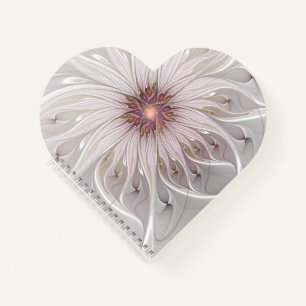 Floral Fantasy, Abstract Modern Pastel Flower Notebook