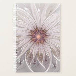 Floral Fantasy, Abstract Modern Pastel Flower Planner