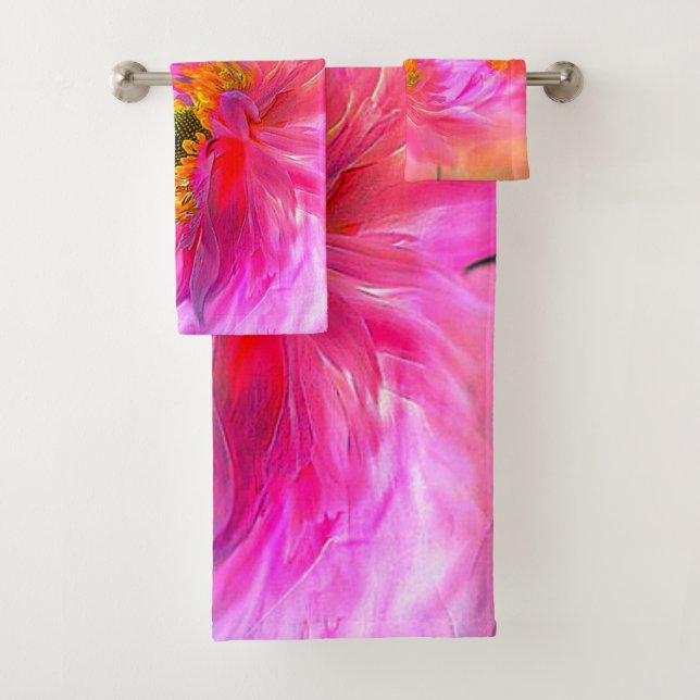 Floral fantasy   bath towel set (Insitu)