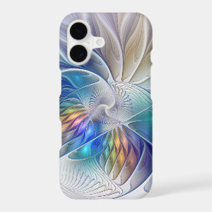 Floral Fantasy, Colorful Abstract Fractal Flower