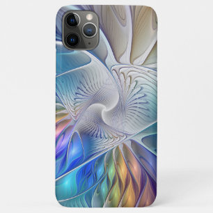 Floral Fantasy, Colourful Abstract Fractal Flower iPhone 11 Pro Max Case