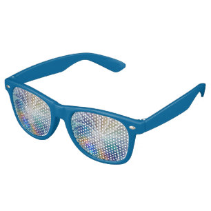 Floral Fantasy, Colourful Abstract Fractal Flower Retro Sunglasses