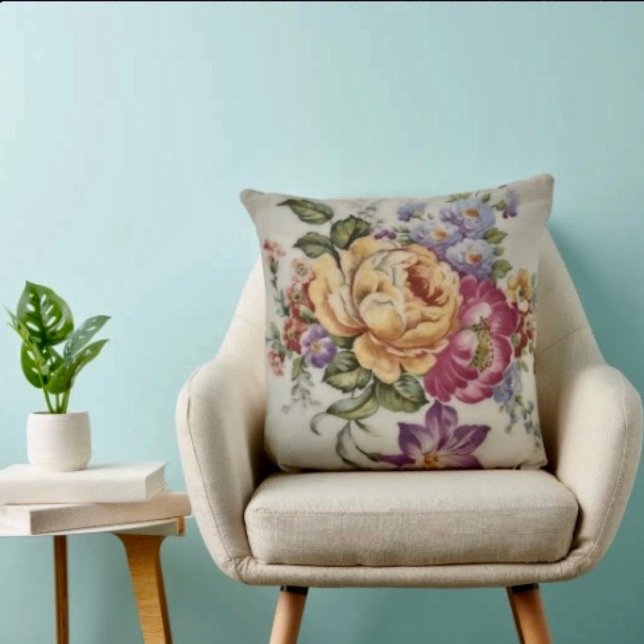 Floral Fantasy  Cushion (Creator Uploaded)