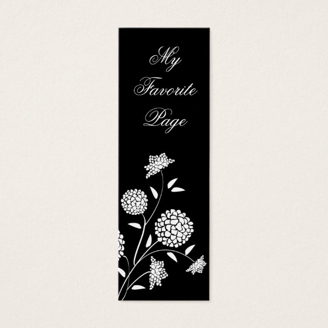 Floral Fantasy Double Sided Bookmark (Front)