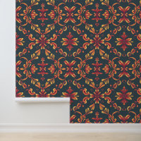 Floral Fantasy: Elegant Autumn-Inspired Pattern