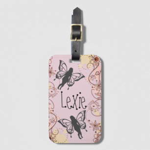 Floral Fantasy Fairies Luggage Tag