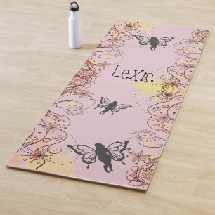 Floral Fantasy Fairies  Yoga Mat