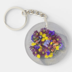 Floral Fantasy key chain