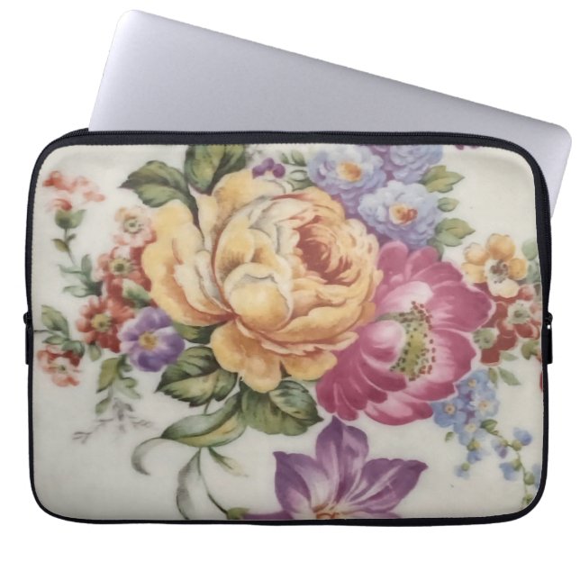 Floral Fantasy  Laptop Sleeve (Front)