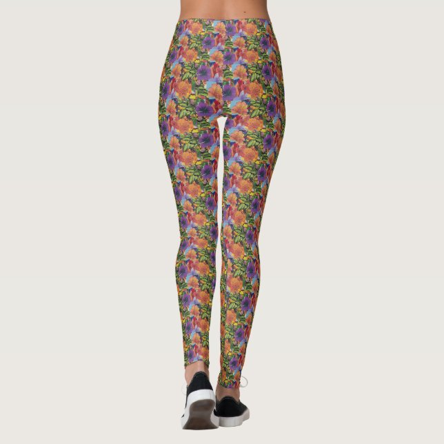 Floral Fantasy Leggings (Back)