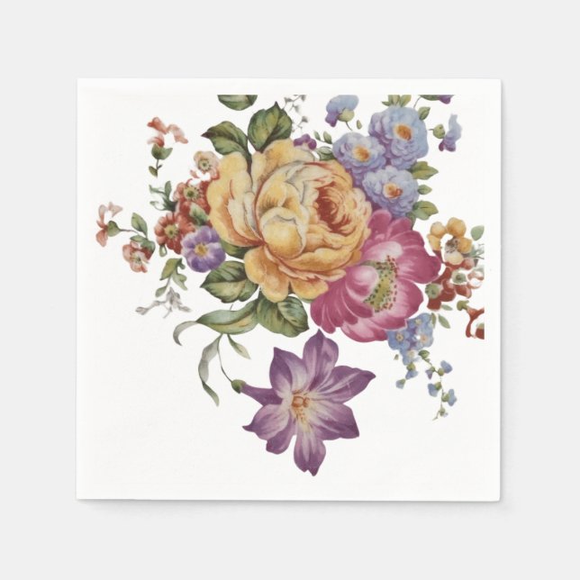 Floral Fantasy  Napkin (Front)