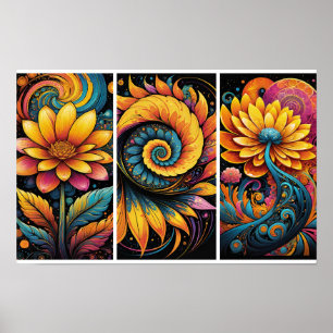 Floral Fantasy Poster