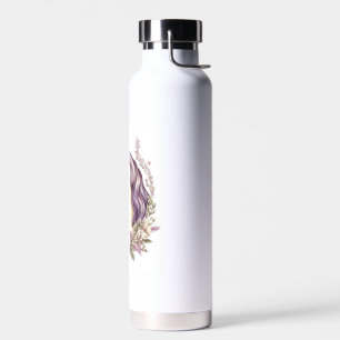 Floral Fantasy Unicorn (1) Water Bottle