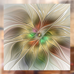 Floral Fantasy With Gold Modern Abstract Fractal