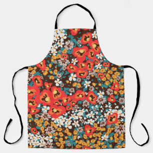 Floral fashion spring, summer woman dress apron