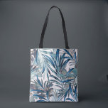 Floral fashion tropical vintage pattern with palm  tote bag<br><div class="desc">Floral fashion tropical vintage pattern with palm leaves in watercolor style
tropical, leaf, leaves, watercolor, blue, foliage, palm, seamless, vintage, branch, fashion, flora, illustration, tree, vintage, art, background, beautiful, botanical, decoration, vintage, retro, illustraion, hand drawn, ink-pen, </div>