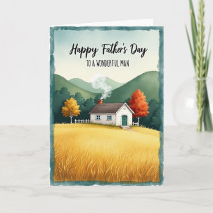 Floral Fathers Day Home Card