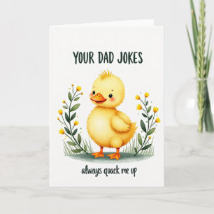 Floral Fathers Day Humour Card